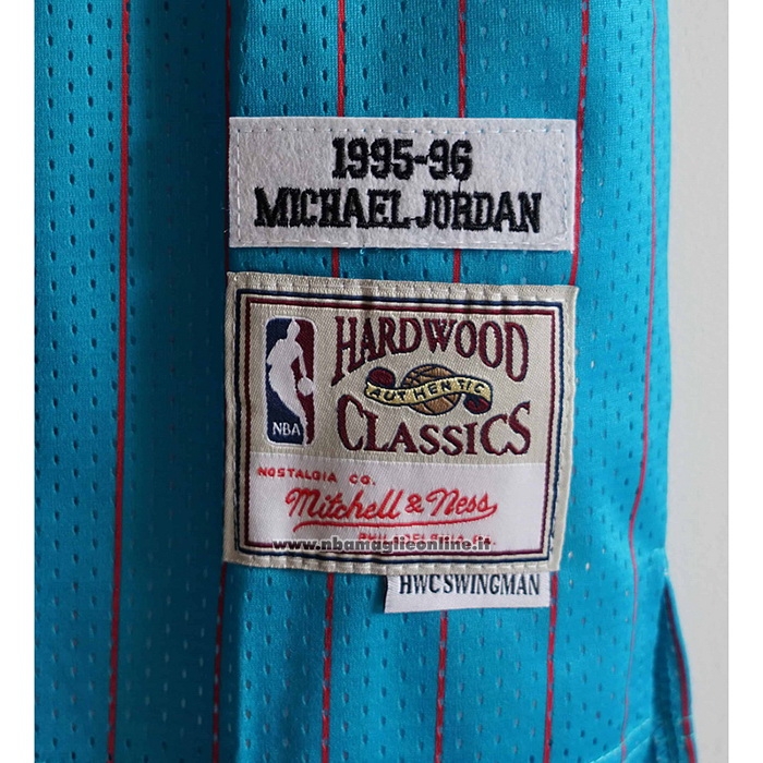 Maglia Chicago Bulls Michael Jordan #23 Mitchell & Ness 1995-96 Blu